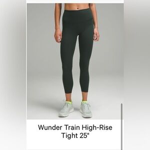Lululemon Wunder Train Leggings 25”